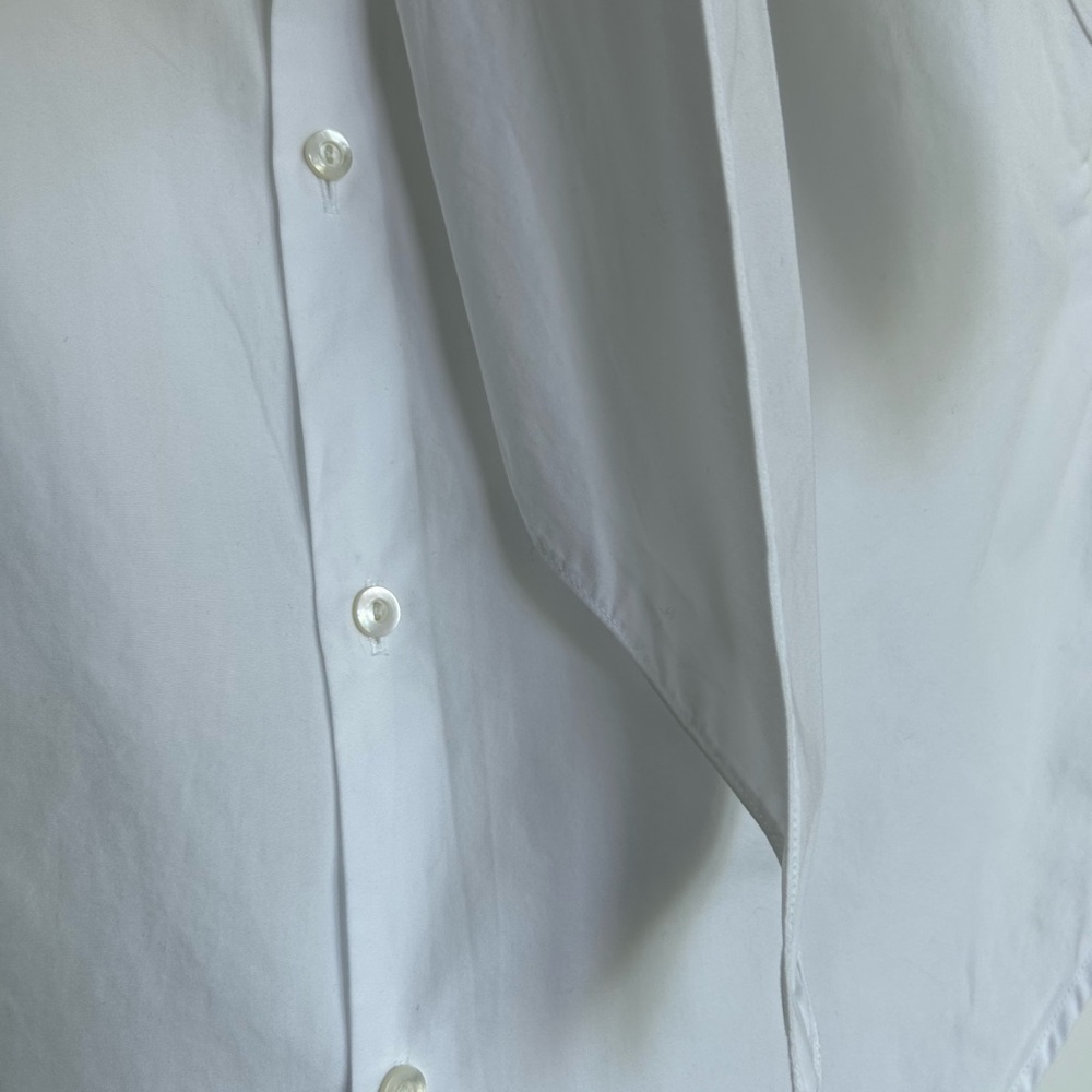 Ralph Lauren Blue Label White Bow Tie Short Sleeve Blouse - Picture 5 of 11
